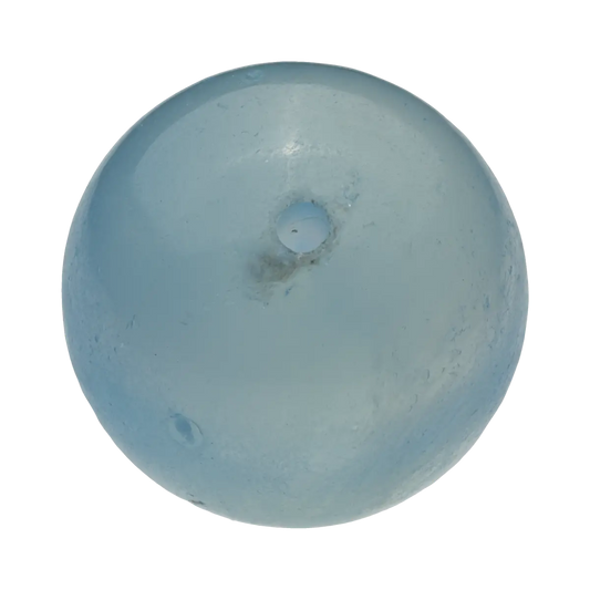 Stunning aquamarine crystal, displaying its serene blue hue and natural, captivating clarity.