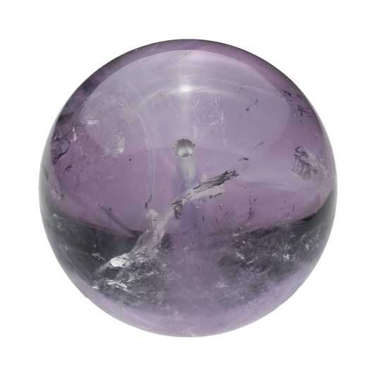 Beautiful Bolivian Amethyst crystal point, displaying subtle purple hues and natural clarity.