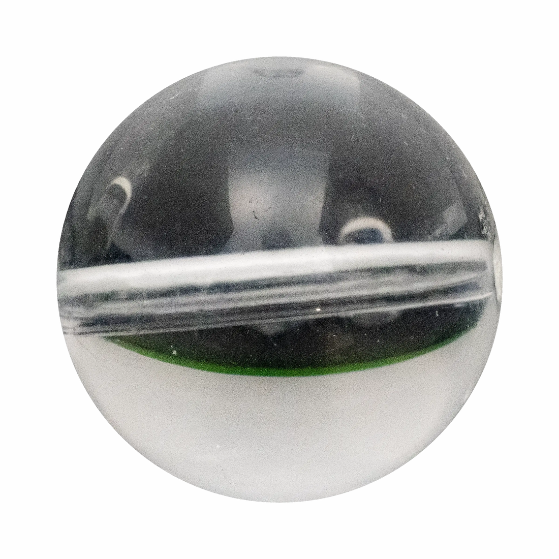 Prismatic Clear Quartz crystal point, showcasing its natural transparency and brilliant light reflection.