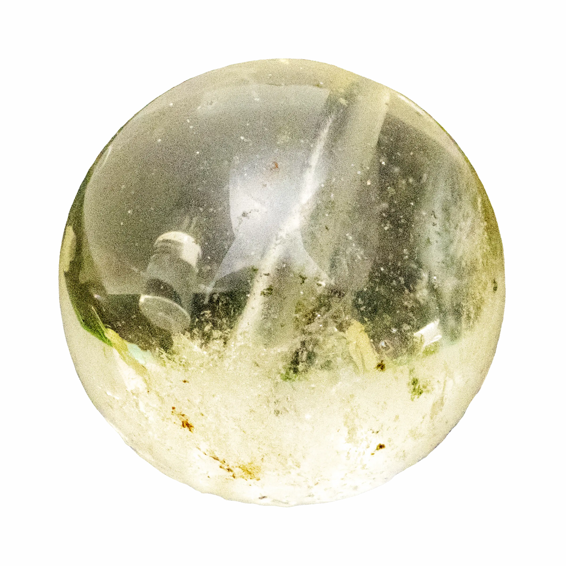 Bright Lemon Citrine crystal point, radiating cheerful yellow energy and natural brilliance.