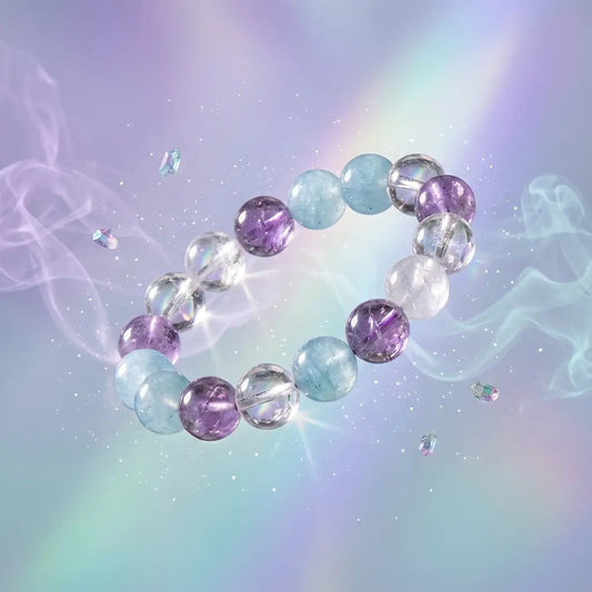 Inspiring Visionary's Path bracelet, featuring intuitive gemstones to guide creativity and spiritual insight.