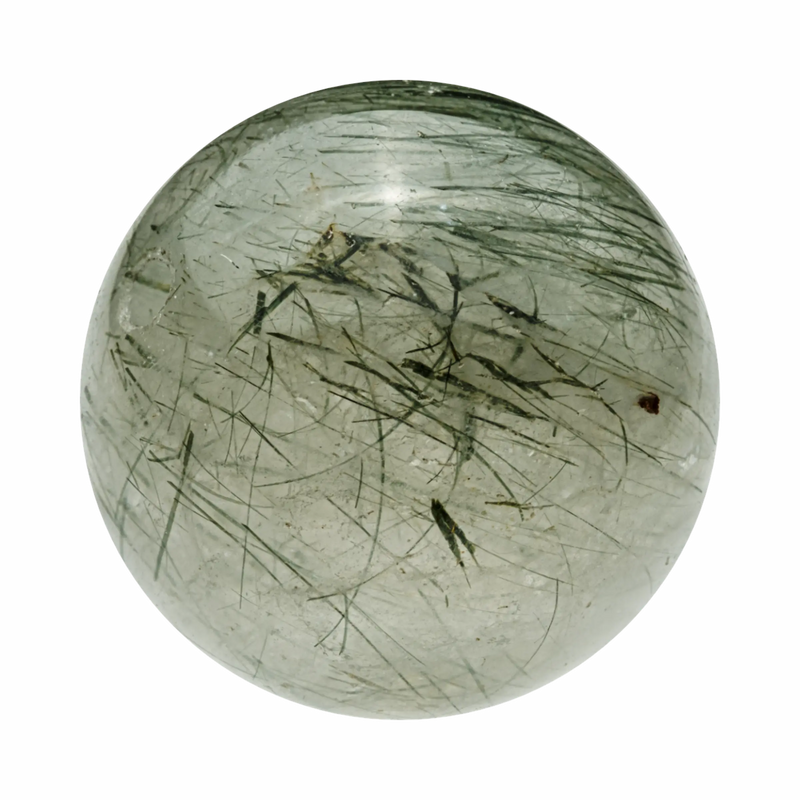 Green Rutilated Quartz.